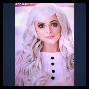Blonde halloween doll wig
